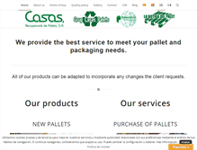 Tablet Screenshot of casaspalets.com